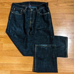 Levi's 514, slim straight jeans, dark wash, mens size 32/30